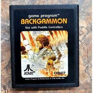 Backgammon - CX2617 - 1978 - ATARI 2600 - Cartridge only!